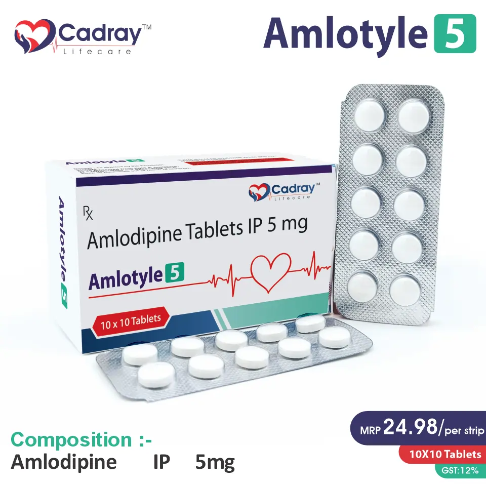 Amlodipine 5mg Tablet | PCD Pharma Franchise with Best Price